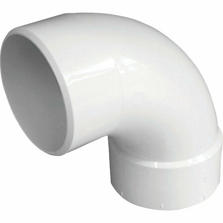 IPEX Canplas 4 In. SDR 35 90 Deg. PVC Sewer and Drain Street Elbow 1/4 Bend 414174BC